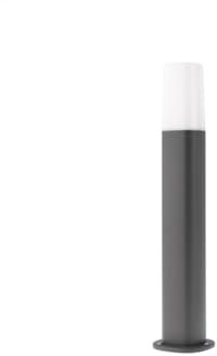 Generico Paletto da terra lampada per esterno design moderno grigio scuro 1 luce per giardino RD- (Grigio scuro - RD-0483)