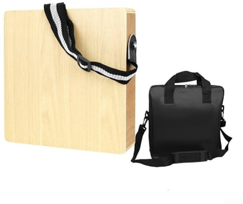 Einstellbare Sound Cajon Box Drum Tragbares Hand Percussion Instrument für Reisen (Cajon + Tasche)
