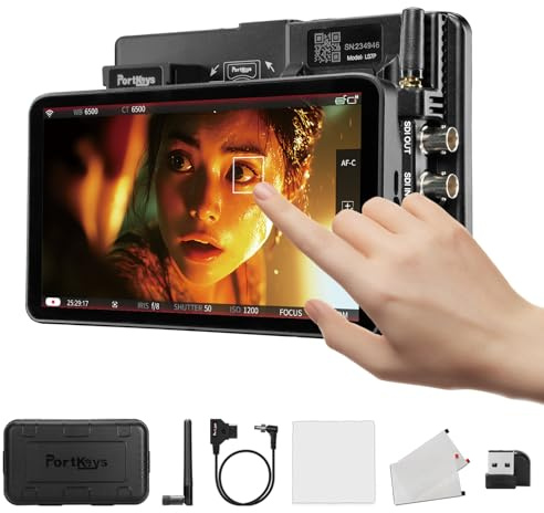 Portkeys LS7P 7 Moniteur Caméra SDI/HDMI Contrôle sans Fil 1000nits Écran Tactile de Terrain pour FX3 FX6 C70 BMPCC 4K/6K Komodo, Touch to Focus 3D LUT SDI Cross-Conversion