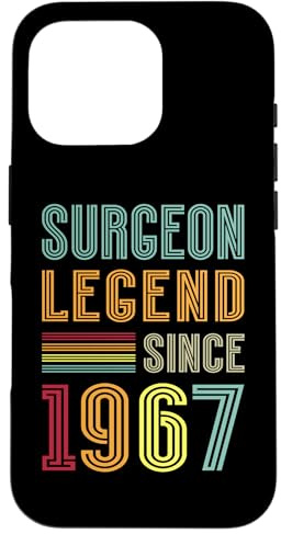 Surgery Legend 1967 59 Years Scalpel 59th Birthday Surgeon Case for iPhone 16 Pro