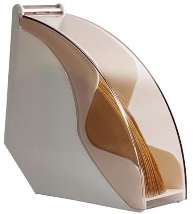 Kaffefilterhållare, 2-pack flerfärgade kaffefilterpappershållare for förvaring och droppställ for hem och kaféer(White)