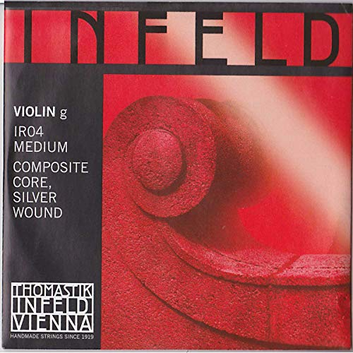 Thomastik Einzelsaite für 4/4 Violine Infeld rot - G-Saite Hybridkern, Silber umsponnen