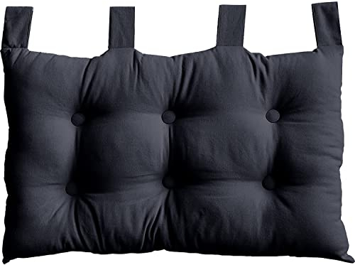 Enjoy Home Kopfteil Stoff 70 x 9 x 45 cm, Dunkelgrau, 9 X 45 CM