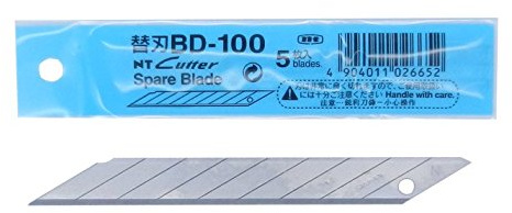 Lame di ricambio per taglierino 30 gradi, 9 mm, molto affilate, 25 pezzi, adatte per molti modelli