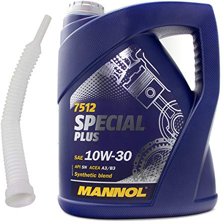 Motoröl Motor Öl Oel MANNOL 7512 Special Plus 10W-30 API SN 5 Liter mit Ausgießer