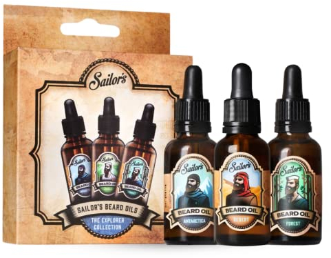Sailor's Beard Oils - The Explorer Collection - 3 weichmachende Bartöle