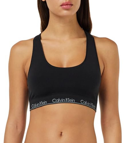 Calvin Klein Damen Bralette Racerback Bralette Vorgeformt, Schwarz (Black), M