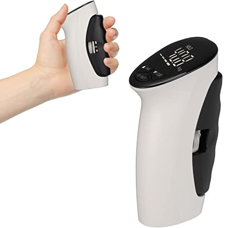 Tester Elettronico della Forza della Presa, Dinamometro Manuale Digitale con LED Retroilluminato per Test e Allenamento della Forza della Presa, Dinamometro della Forza della