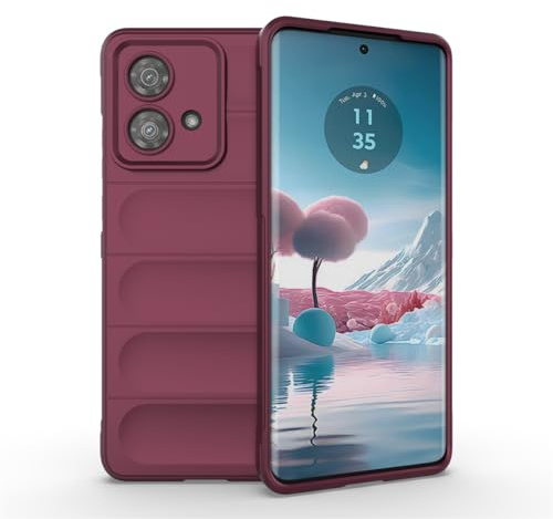 ZZHAO Funda para Motorola Moto Edge 40 Neo, Cover Protectora de Silicona TPU Suave con Tacto de Piel, Lavable Case con Cojín de Aire Avanzado, Antiarañazos y Antihuellas -Morado Oscuro