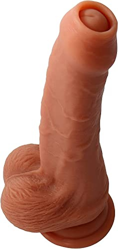 - Đǐldờ ÇòňšôḷÅdôrëș Femenin Pequeño 21.5Cm Pęṉé RèaḷIśtã con Vèntøśa Silicona Suave Flexible Discretos ÇôňșôḷÅdôr Puņțó Ġ ÂňåḷËș para Hombre Gáý Pãrejas