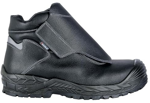 COFRA 13541-N00.W44 Fuse S3S Ci HRO FO SR Taglia 44 Scarpe da Saldatore Pelle Nera/Tess.Nero/Lamina APT Antinfortunistica da Lavoro Saldatori
