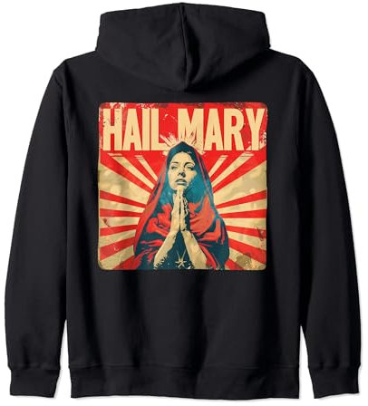 Cooler American Football mit lustigem Hail Mary Kapuzenjacke