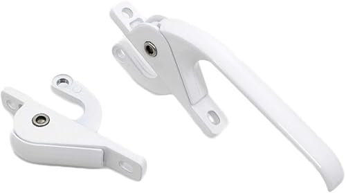 Poignée de fenêtre verrouillable, poignée de liaison haut et bas, rivet, poignée de fenêtre à l'ancienne, serrure de fenêtre extérieure, poignée de porte en alliage (couleur : or) (couleur : or) ( Col