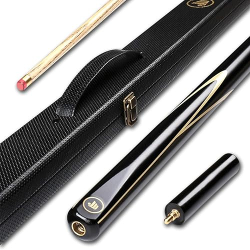pindaprda 3/4 Snooker Billiard Pool Cue Sticks 58 Inch Professional Billiard Cue Stick, Pool Sticks Case Set 10mm Cue Tips