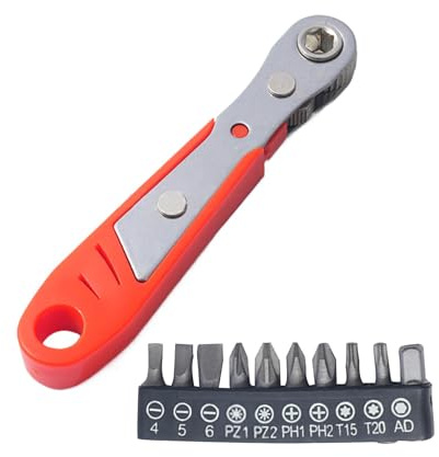 Ratchet Screwdriver With Bits - Carbon Steel High Strength Ratchet Screwdriver With Bits | 36 Teeth Ergonomic Ratchet Wrench | 36 Teeth Ratchet Screwdriver