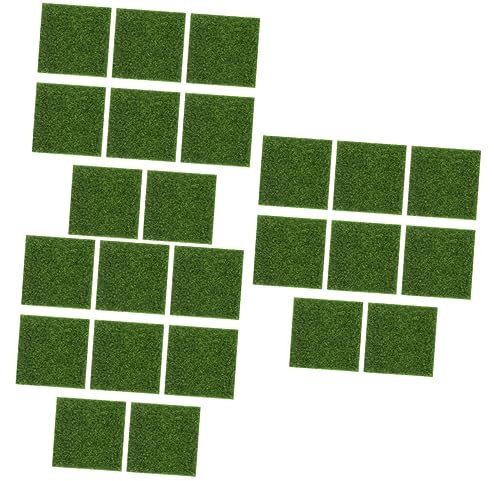 Supvox 3 Sätze Künstliches Moos Grasteppich Terrasse Kunstrasen Hohe Vasen Für Den Boden Künstliche Pflanzen Wohnkultur Outdoor- Grasmatte Im Freien Deck Green Stoff 8 Stück * 3