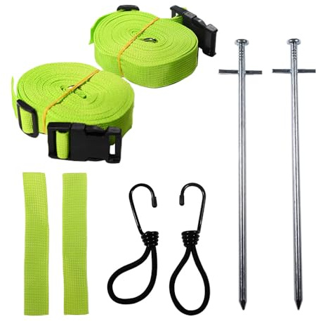 Awning Storm Straps Tie Down Kit Compatible with Kampa Dometic 2010 onwards Green Storm Tie Down for Caravan Motorhome Awnings