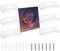 Flewdart 6 Pezzi porta vinili da parete Trasparente, porta cd da parete, mensole per vinili, espositore vinili, porta dischi vinile