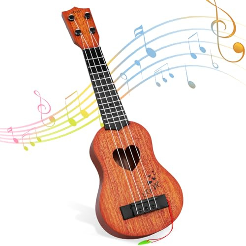 Ukulele Kids Guitar Toy, Kids Musical Instruments Toddler Guitar Toys for 3 Year Old Boys Girls, 3 4 5 6 Year Old Girl Boy Gifts