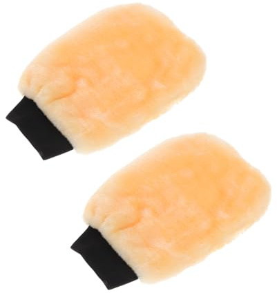 SEWOART Moufles De Lavage Auto en Laine Épaissie Lot De 2, Moufles De Nettoyage Double Face pour Entretien Voiture, Protection Anti-Rayures pour Usage Domestique Et Professionnel