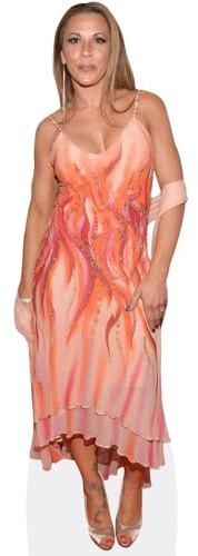 Figura de cartón de Mickie James (Midi Dress) a tamaño Real – Decoración para Fiestas, cumpleaños y photocall – Soporte Plegable Incluido