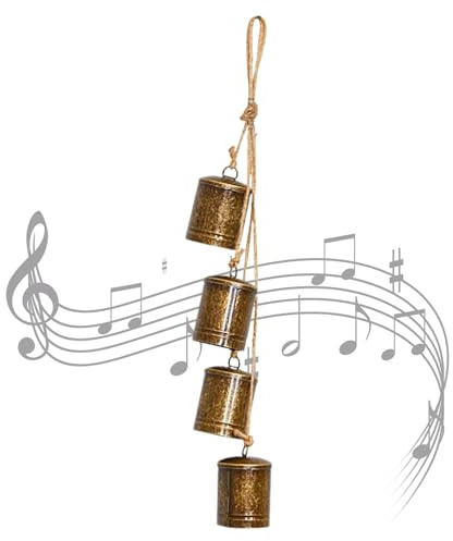 jamgeery Campanas Navideñas Decorativas, Campanas de Rústicas para Fiestas, Colgar Móvil Sonoro Vintage para Aficionados Manualidades Propietarios Festivo Puerta Ventana Árbol Jardín