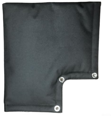 MoSundi Copertura impermeabile e antigelo per tubi dell'acqua, manicotto di protezione isolato per rubinetti esterni e bavaglini per tubi, 30,5 x 33 cm, nero