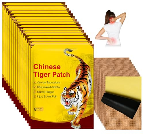 Mbuaopa Patch Chauffant Dos, 40pcs Patch Anti Douleur, Patch De Soulagement De Douleur, Patch Baume du Tigre Chauffant pour Douleurs Aux Épaules, Nuque, Dos, Articulations et Épaules