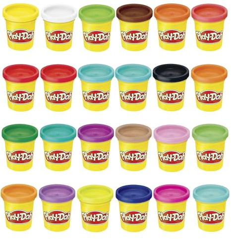 Play-Doh Modeling Compound 24-Pack Case of Colors, Non-Toxic, 3 Oz Cans of Assort. Colors, Back to School Classroom Supplies, Preschool Toys, Ages 2+ (Amazon Exclusive)