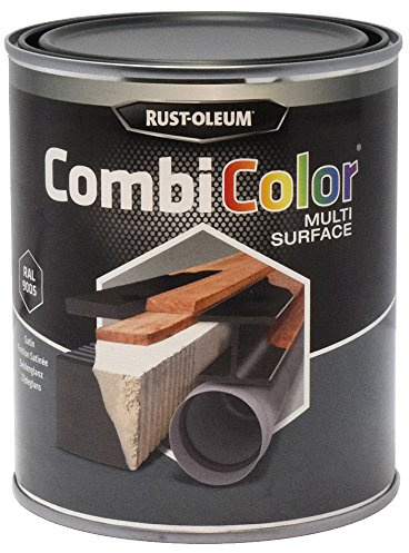 RUST-OLEUM 7375MS.0.75 Combicolor Multi-Surface, One Paint, Many Surfaces, Satin black-RAL 9005