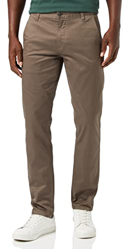 Dockers Alpha Original Slim, Pantaloni Uomo, Marrone (Dark Pebble), 33W / 32L
