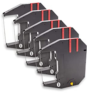 vhbw 5x Farbband Schriftband kompatibel mit Olympia Carrera de Luxe Nadeldrucker, Bondrucker schwarz