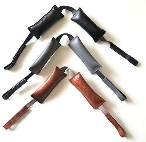 Leder-Türkissen-Tür-Kissen-Türstopper-Fensterstopper-Türpuffer-Kein lautes zuschlagen oder zufallen der Tür-braun