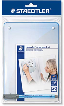 Staedtler Lumocolor 641 MB memo Board Set, trocken abwischbar, mit Lumocolor correctable (1, ohne Stifte)