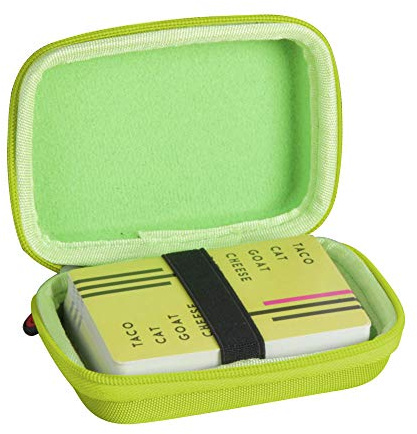 Hermitshell Estuche rígido de viaje para taco, gato, queso de cabra, pizza, no incluye tarjetas