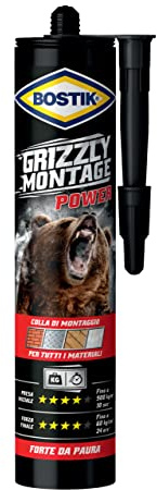 UHU Grizzly Montage Power Universal Mounting Glue - 370 Grams Cartridge, White