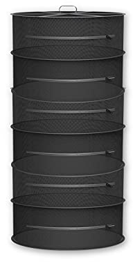 AC Infinity Kräuter-Trockengestell, 6-lagiges Hängenetz für Pflanzen | Robuste Reißverschlüsse, Nylon-Netz, Tragetasche, 61 cm Durchmesser, passt in Knospen, Kräuter, Blumen, Tee, Obst