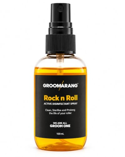 Derma Roller Cleaner GROOMARANG Active Disinfectant Spray - Clean, Sterilise and Prolong the Life of Your Beard & Hair Derma Roller - Also Suitable for Scissors, Manicure Sets etc 100ml