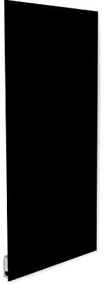 ILO-Radiateur Électrique Mural- Rayonnant- Design- WIFI Connecté +38 Décors- Extra Plat- 750w- Pour pièce de 15m2-Orientation Vert.+Horiz.-Éco, Silencieux- Fabrication France- Noir