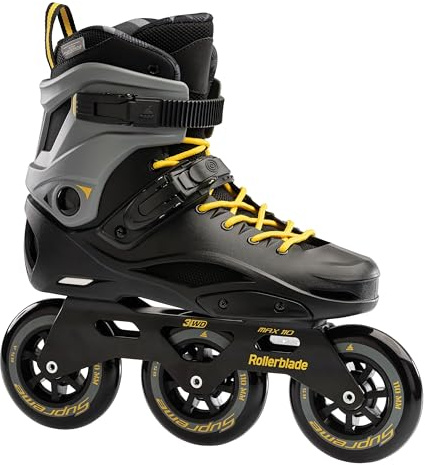 Rollerblade RB 110 Pattini in linea da uomo, nero/giallo zafferano, in diverse dimensioni