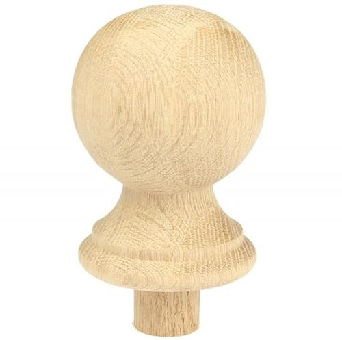 Jackson Woodturners Oak Ball Newel Cap 90mm