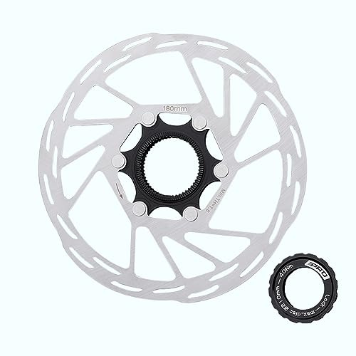 Jane Eyre Disco freno per bicicletta con disco freno Center Lock Disco freno a disco da 180 mm con coperchio di chiusura per bici da strada, mountain bike, bici da città Disco freno Center Lock