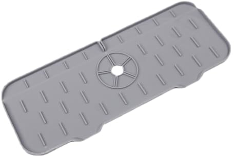 JTKREW Tapis Absorbant pour Robinet de Cuisine Evier,Tapis de Robinet en Silicone,Plateau Anti-Gouttes pour Poignée de Robinet,Attrape-éclaboussures de Robinet Comptoir pour Cuisine Salle de Bain