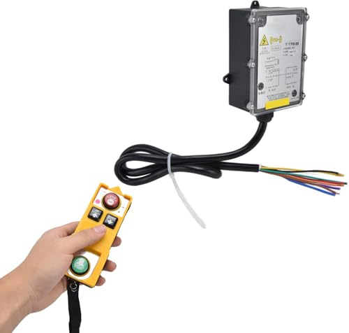 Industrielle Funkfernbedienung, YU-2S Kabellose Kran-Fernbedienung Stopp-Start-Taste 2 Wichtige Industrielle Steuerungskomponenten (DC 24V)