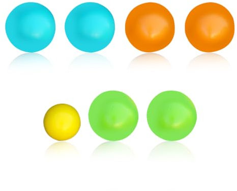 MiOYOOW 7 Teiliges Boccia Ball Set, Bocce Pallino aus Holz für das Bocce Spiel