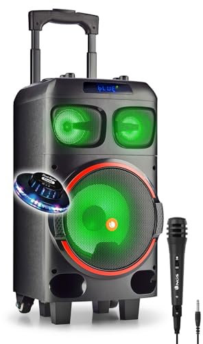 Enceinte Active sono 120W NGS WILDDUBZERO - 8 WOOFER COMPATIBLE avec BLUETOOTH ET TWS - USB/SD/BT. Batterie 7 HEURES