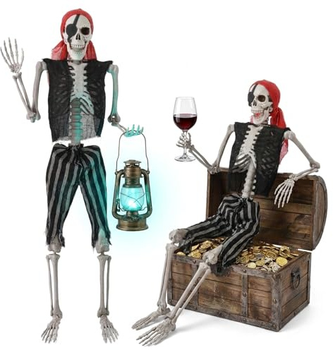 Makamsui Esqueleto de tamaño real, 165 cm, esqueleto de Halloween, esqueleto articulable, huesos humanos de cuerpo completo con articulaciones móviles para decoración de Halloween en interiores y