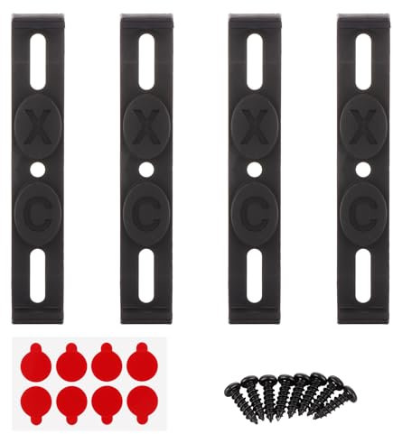 ASelected 4 Stück Rahmenlose Kennzeichenhalter universale Nummernschildhalterung Kennzeichenhalter Rahmenlos Rahmenlose Clip Kennzeichenhalter