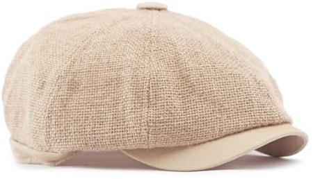 Dalababa 8 Panneaux Bérets Homme, Chapeau D'été Ajustable et Respirant Souples Newsboy Hat, Casquette Plate de Golf Classique Gatsby Baker Boy Hat pour Homme Femme, 55-59 CM