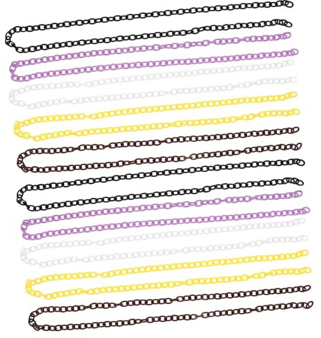 WESIEVYA Kunststoff-kabelkettenglieder Für Vogelkäfigspielzeug Verbindungsketten Für Halsketten Armbänder Brillen Schlüsselbänder 10 Stück